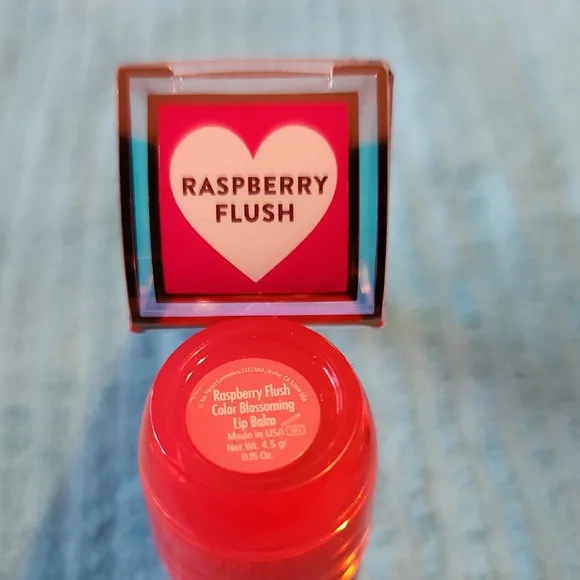 Too Faced Peach Bloom Color Blossoming Lip Balm — Raspberry Flush NWT - Picture 3 of 7